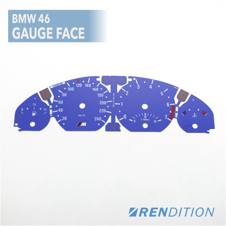 BMW E46 GAUGE FACE FOR M3 330 328 325 318 320 323 316