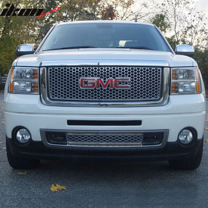 2007-2013 GMC Sierra 1500 Front Lower Grille Guards Bumper Grill ABS