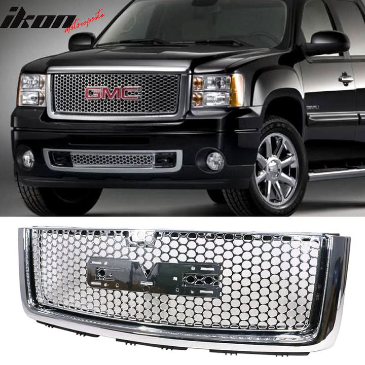 2007-2013 GMC Sierra 1500 Car Front Grille Upper Hood  Guards ABS