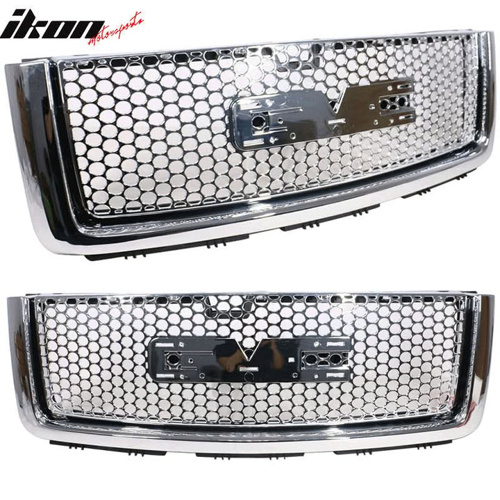 2007-2013 GMC Sierra 1500 Car Front Grille Upper Hood  Guards ABS