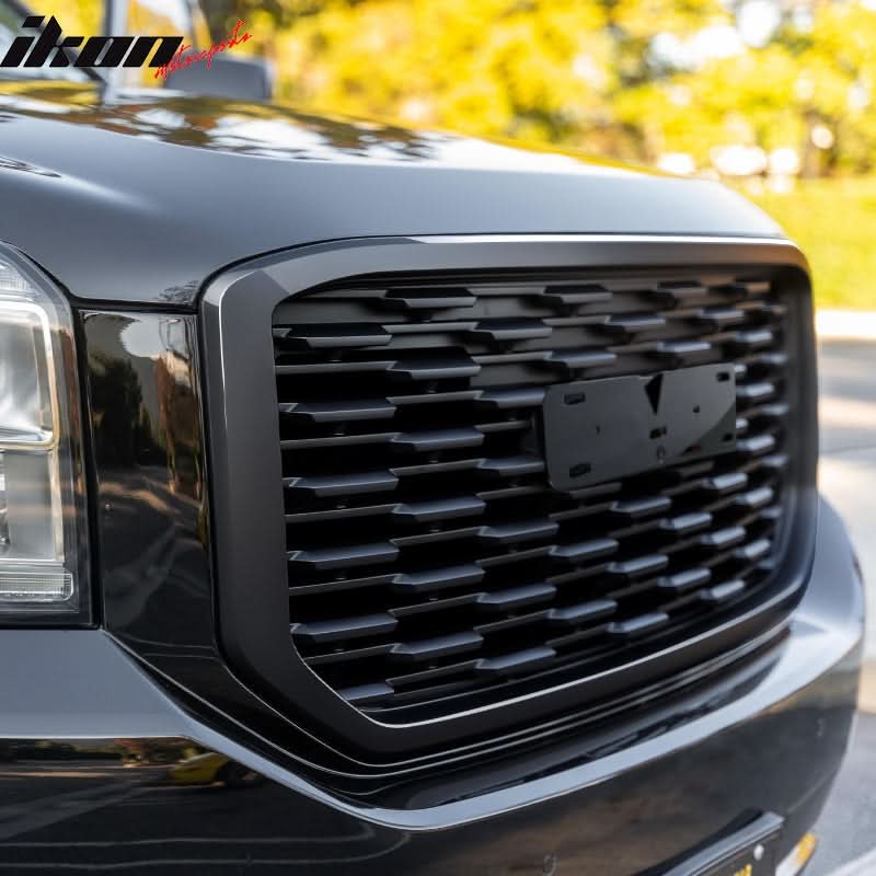 2015-2020 GMC Yukon Denali Style Black Front Bumper Upper Grille ABS