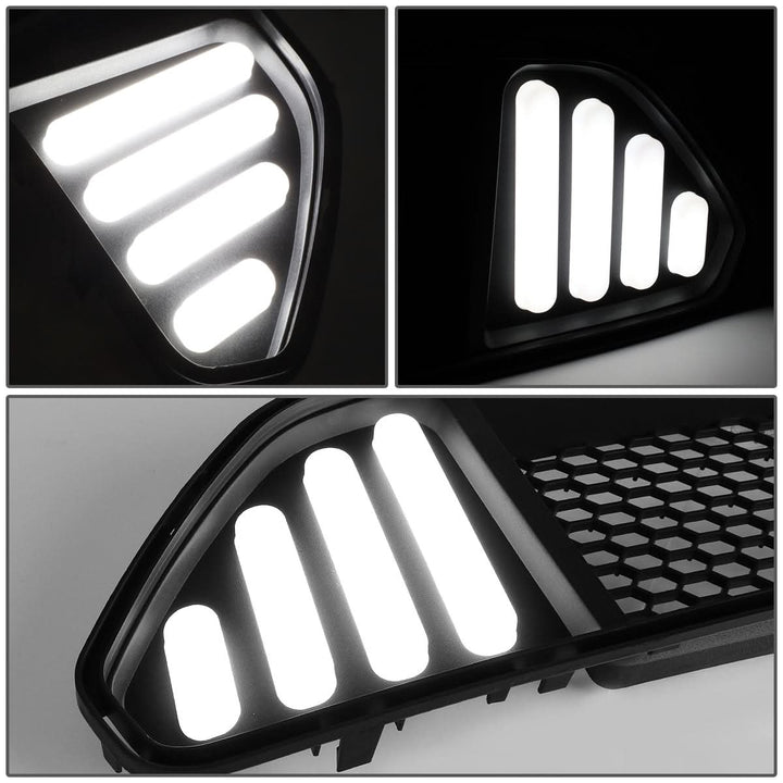 2015-2017 Ford Mustang Badgeless Honeycomb Mesh Grille - Black