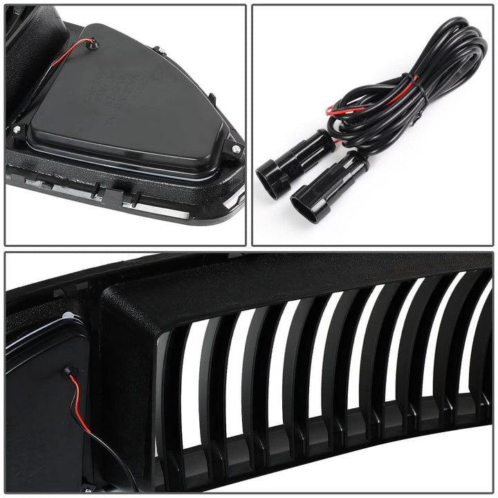 2015-2017 Ford Mustang Badgeless Vertical LED Grille - Black