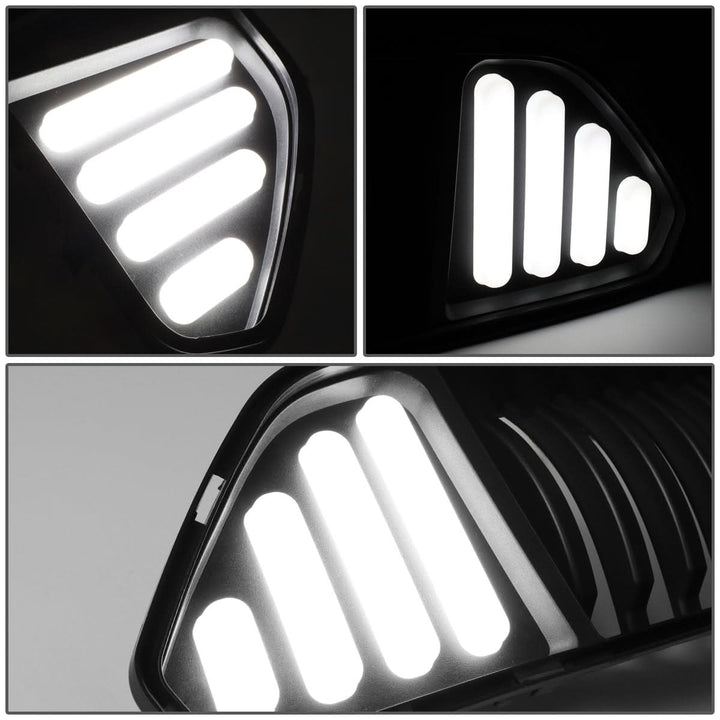 2015-2017 Ford Mustang Badgeless Vertical LED Grille - Black