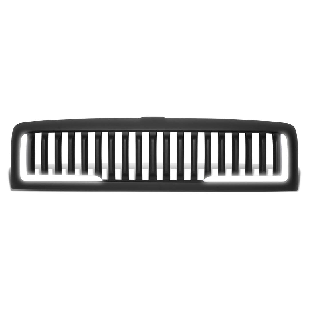 94-02 Dodge Ram Vertical Fence Style LED DRL Grille - Matte Black