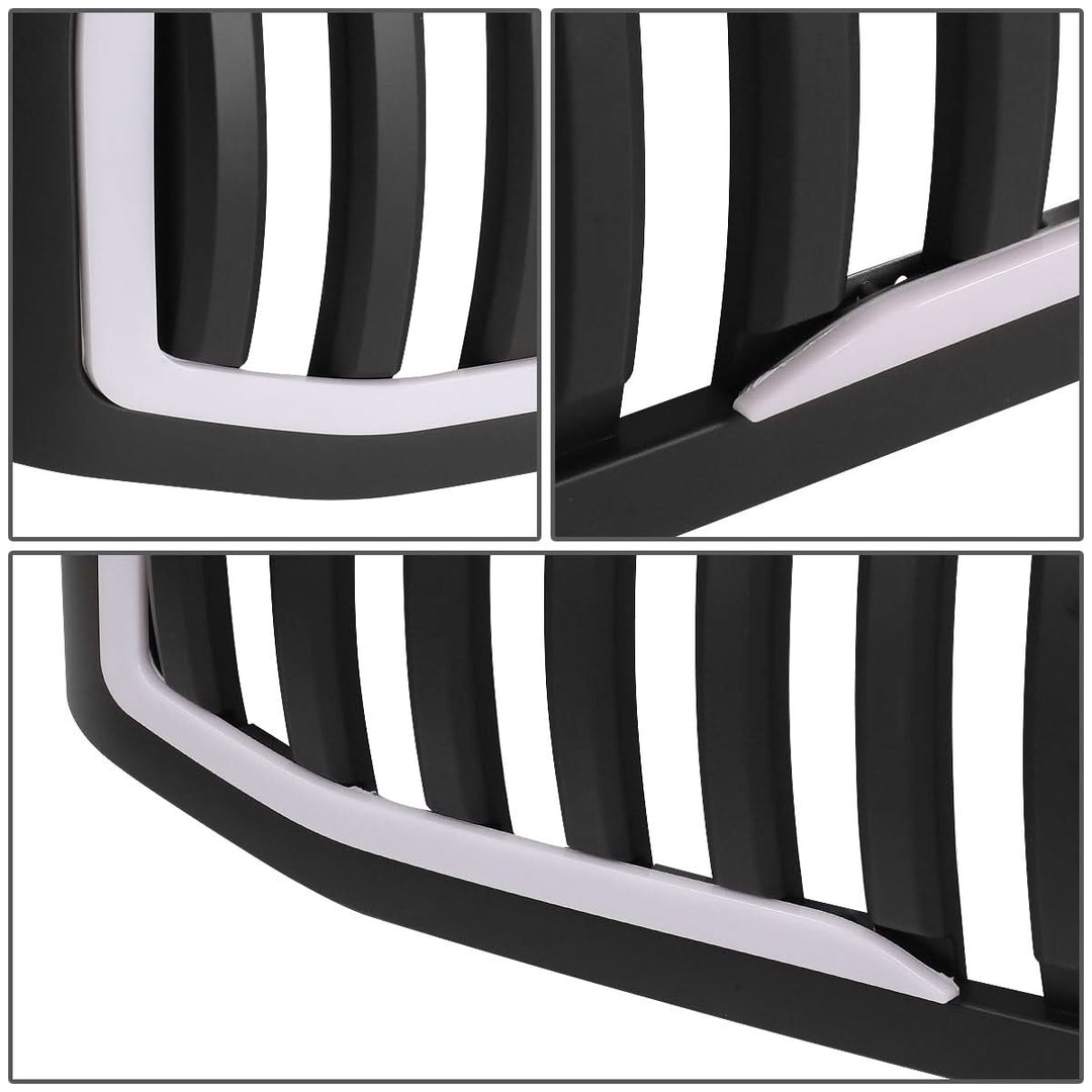 06-08 Dodge Ram 1500 / 06-09 Ram 2500 3500 Vertical Fence LED DRL Grille