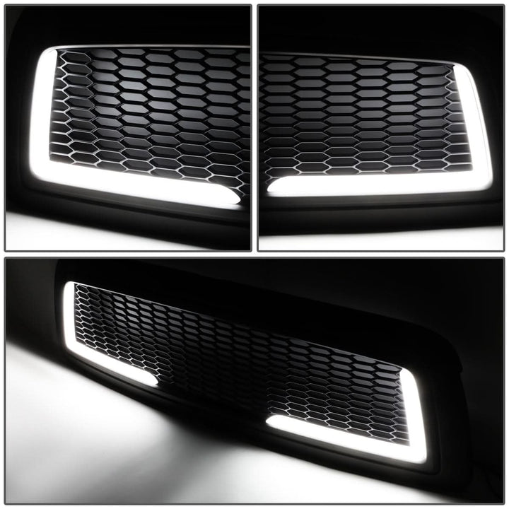09-12 Dodge Ram 1500 Honeycomb Style LED DRL Grille - Matte Black