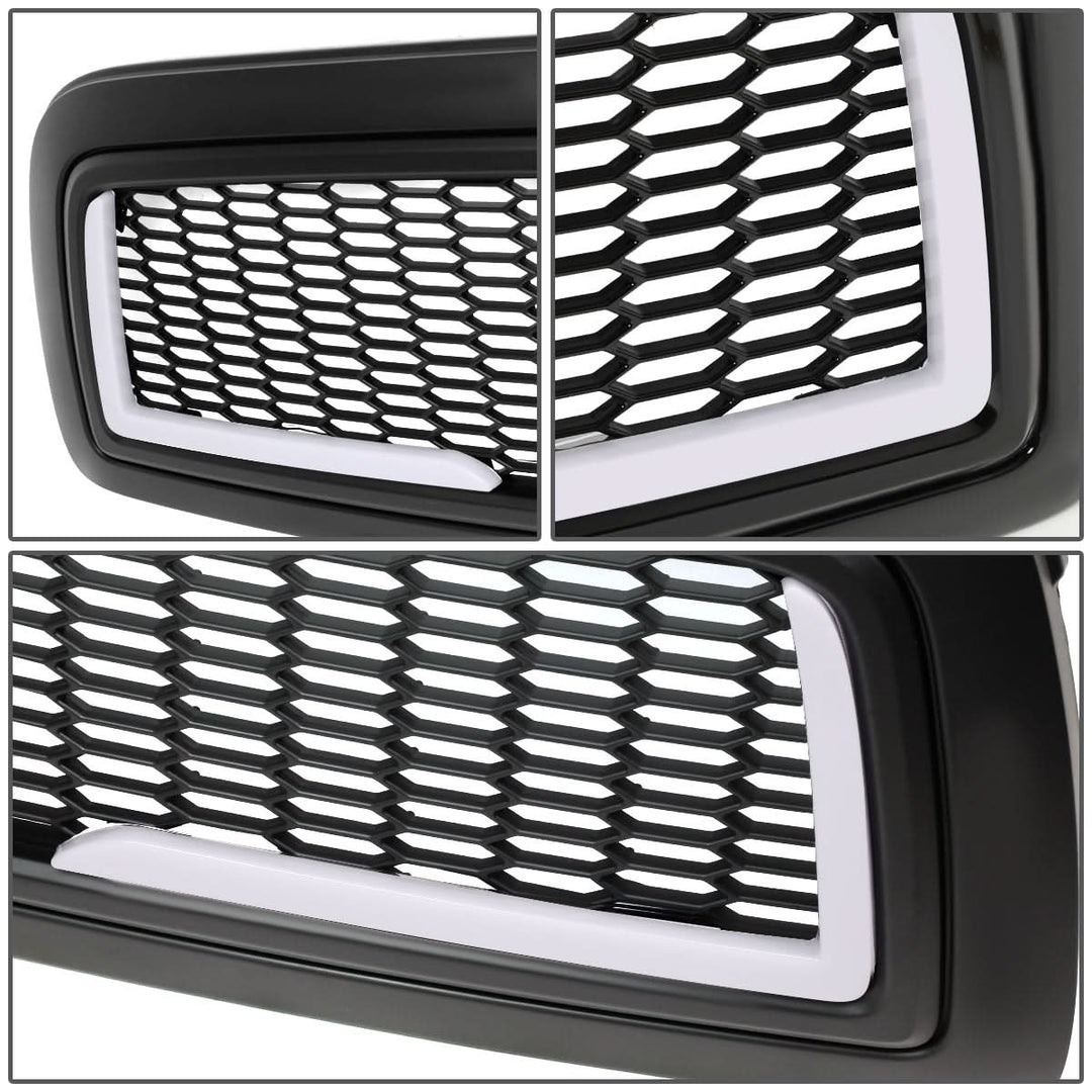 09-12 Dodge Ram 1500 Honeycomb Style LED DRL Grille - Matte Black