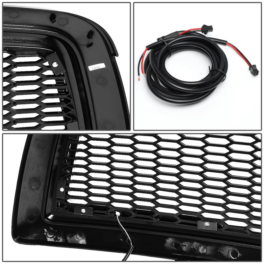 09-12 Dodge Ram 1500 Honeycomb Style LED DRL Grille - Matte Black