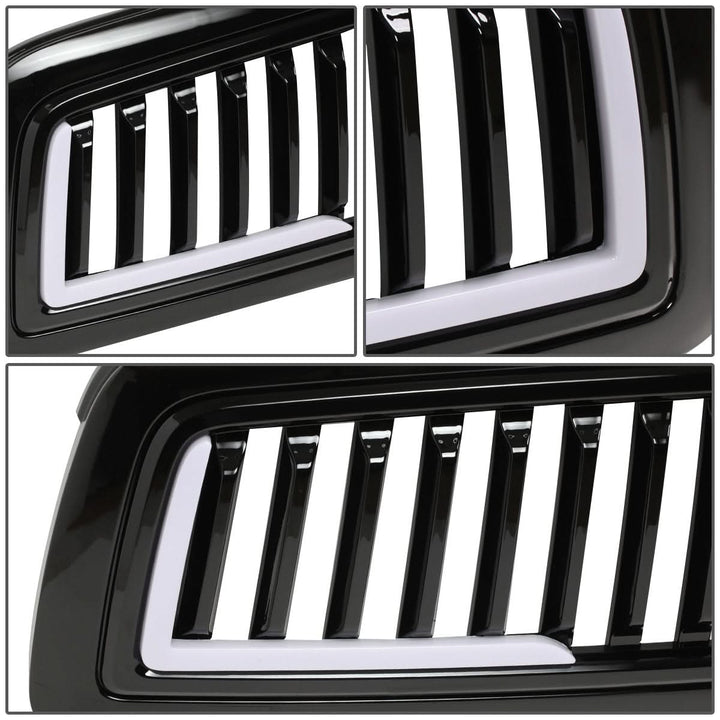 09-12 Dodge Ram 1500 Vertical Fence Style Grille w/ LED DRL Lights