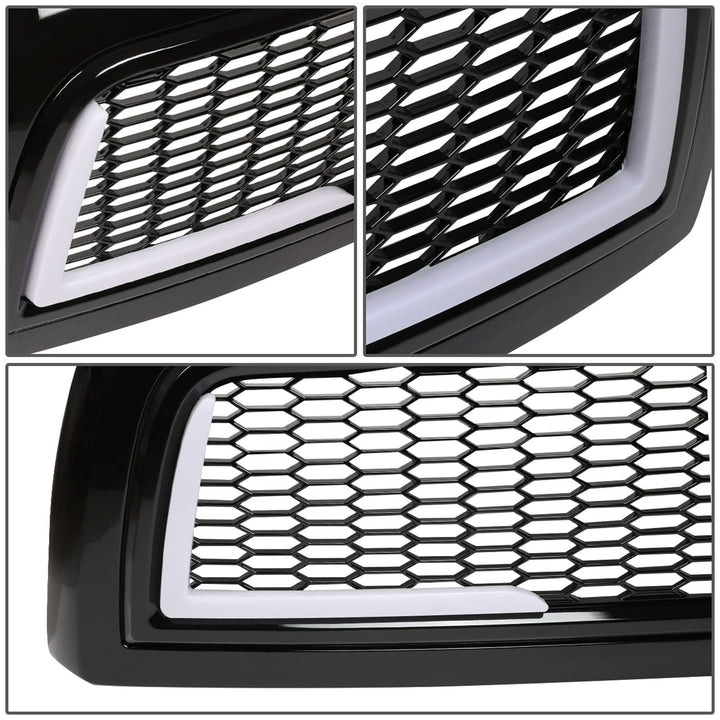 2010-2018 Dodge Ram 2500/3500 Honeycomb Mesh Grille with LED DRL