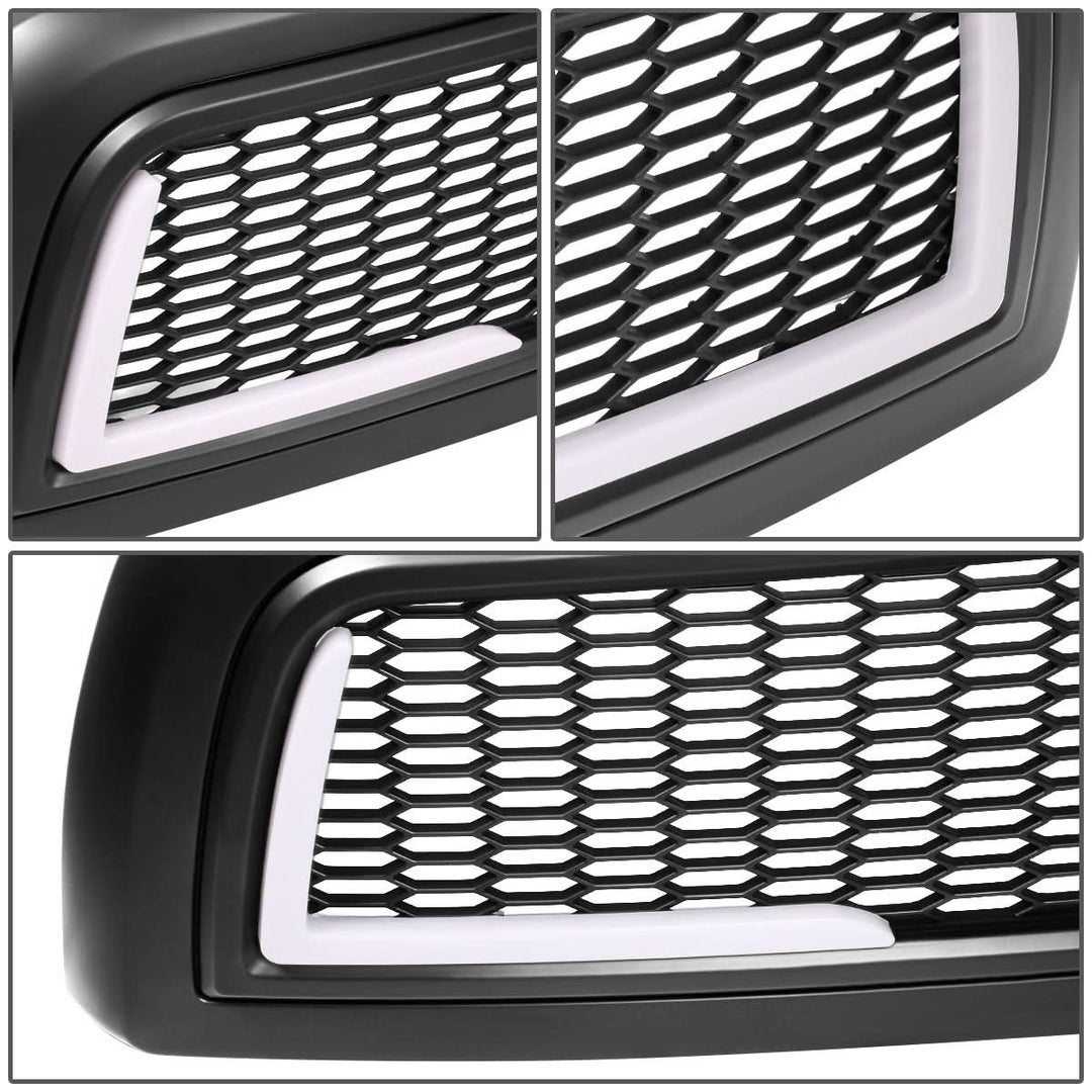 2010-2018 Dodge Ram 2500 3500 Honeycomb Mesh Grille with LED DRL