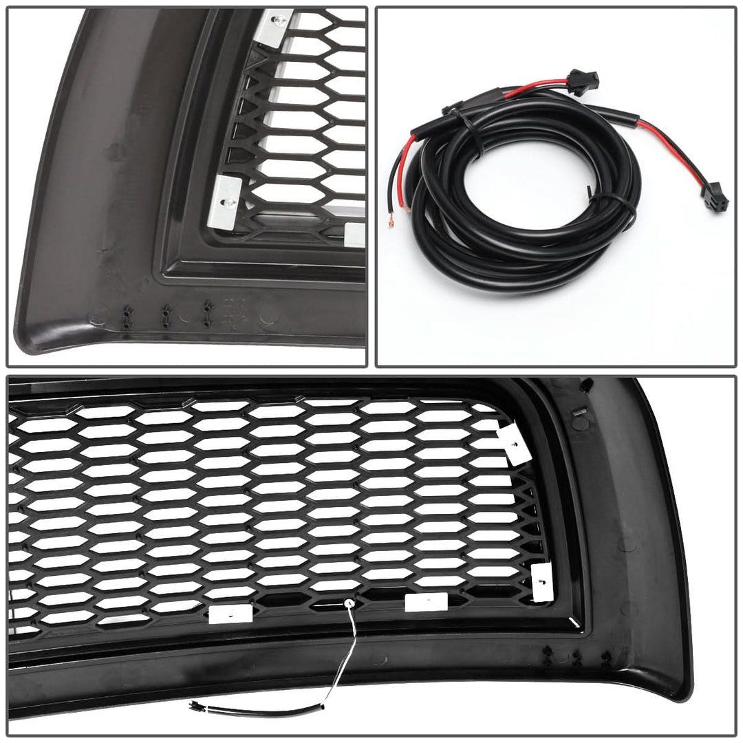 2010-2018 Dodge Ram 2500 3500 Honeycomb Mesh Grille with LED DRL