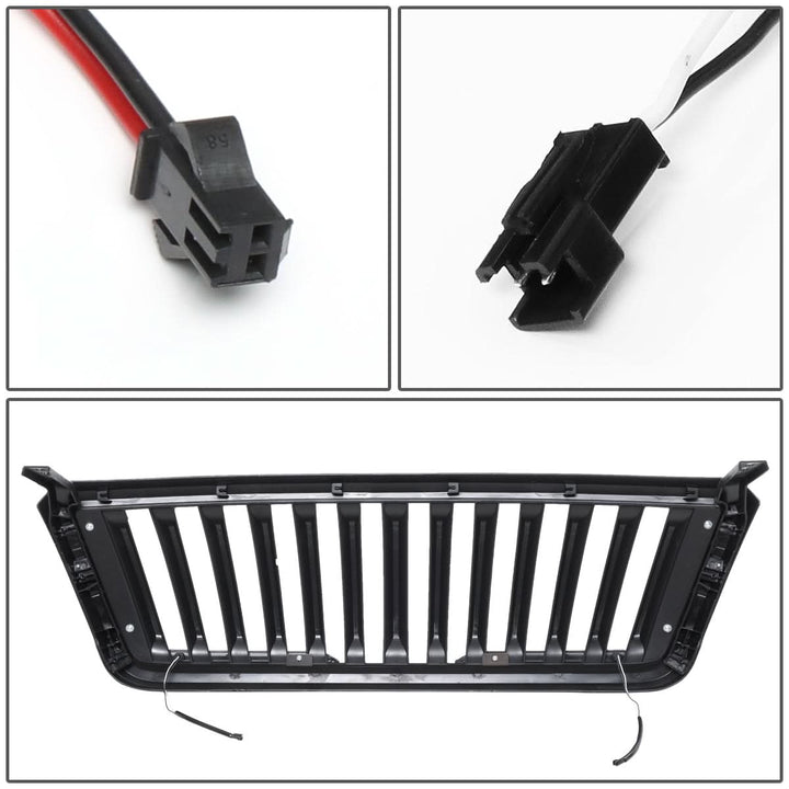 2004-2008 Ford F-150 Vertical Fence Style LED DRL Grille