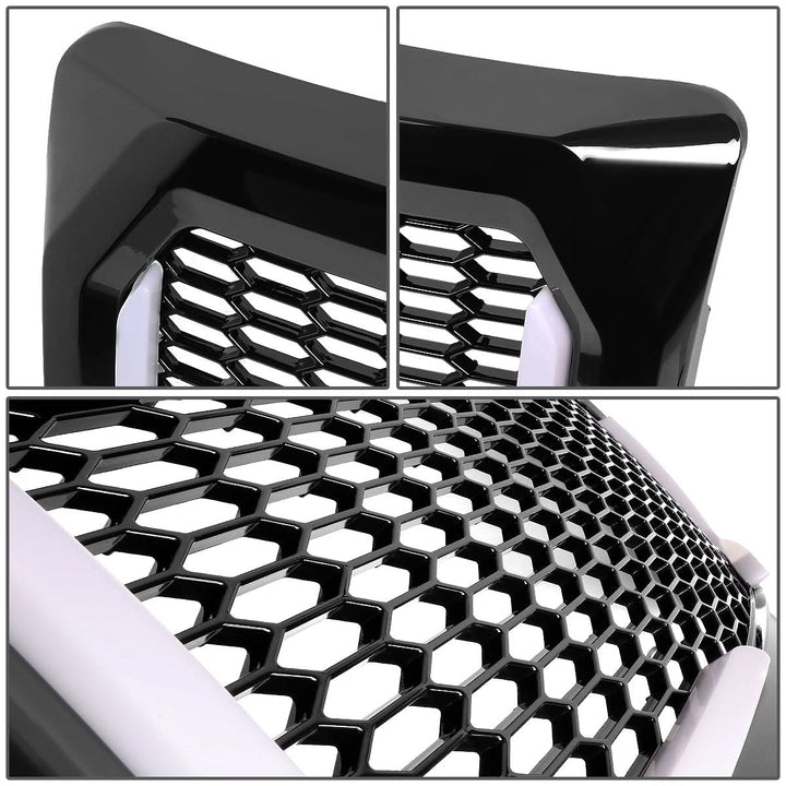 2009-2014 Ford F-150 Honeycomb Mesh Grille with LED DRL Lights