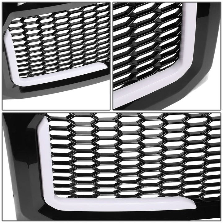 2009-2014 Ford F-150 Honeycomb Mesh Grille with LED DRL Lights