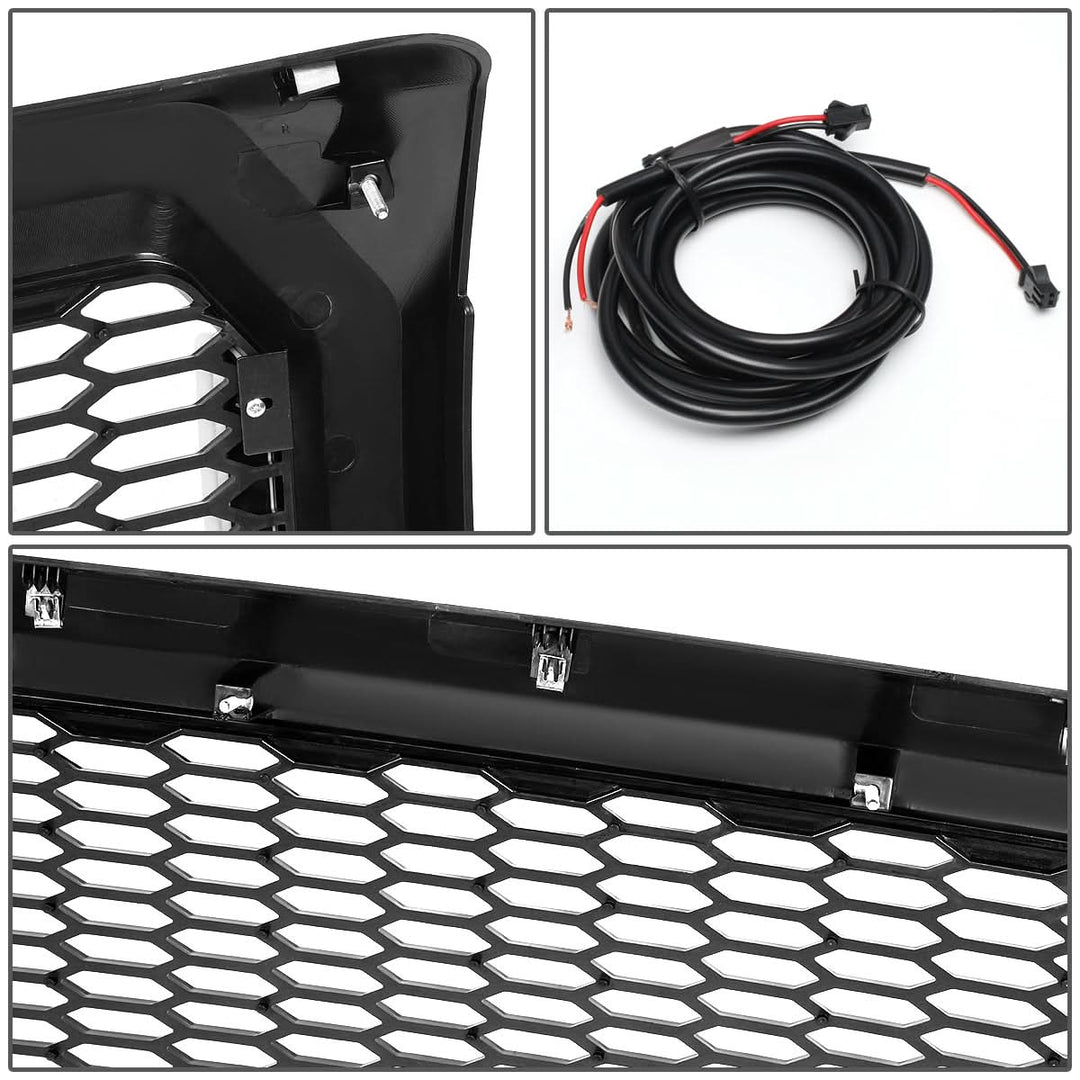 2009-2014 Ford F-150 Honeycomb Mesh Grille with LED DRL Lights