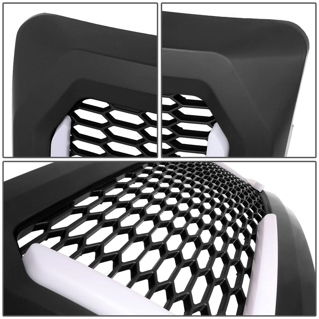 2009-2014 Ford F-150 Honeycomb Mesh Grille w/ LED DRL Lights