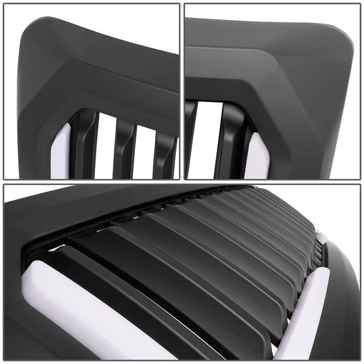 2009-2014 Ford F-150 Vertical Fence Style LED DRL Grille - Matte Black