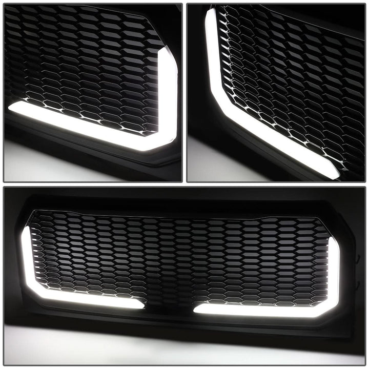 2015-2017 Ford F-150 Honeycomb Mesh Grille with LED DRL Lights