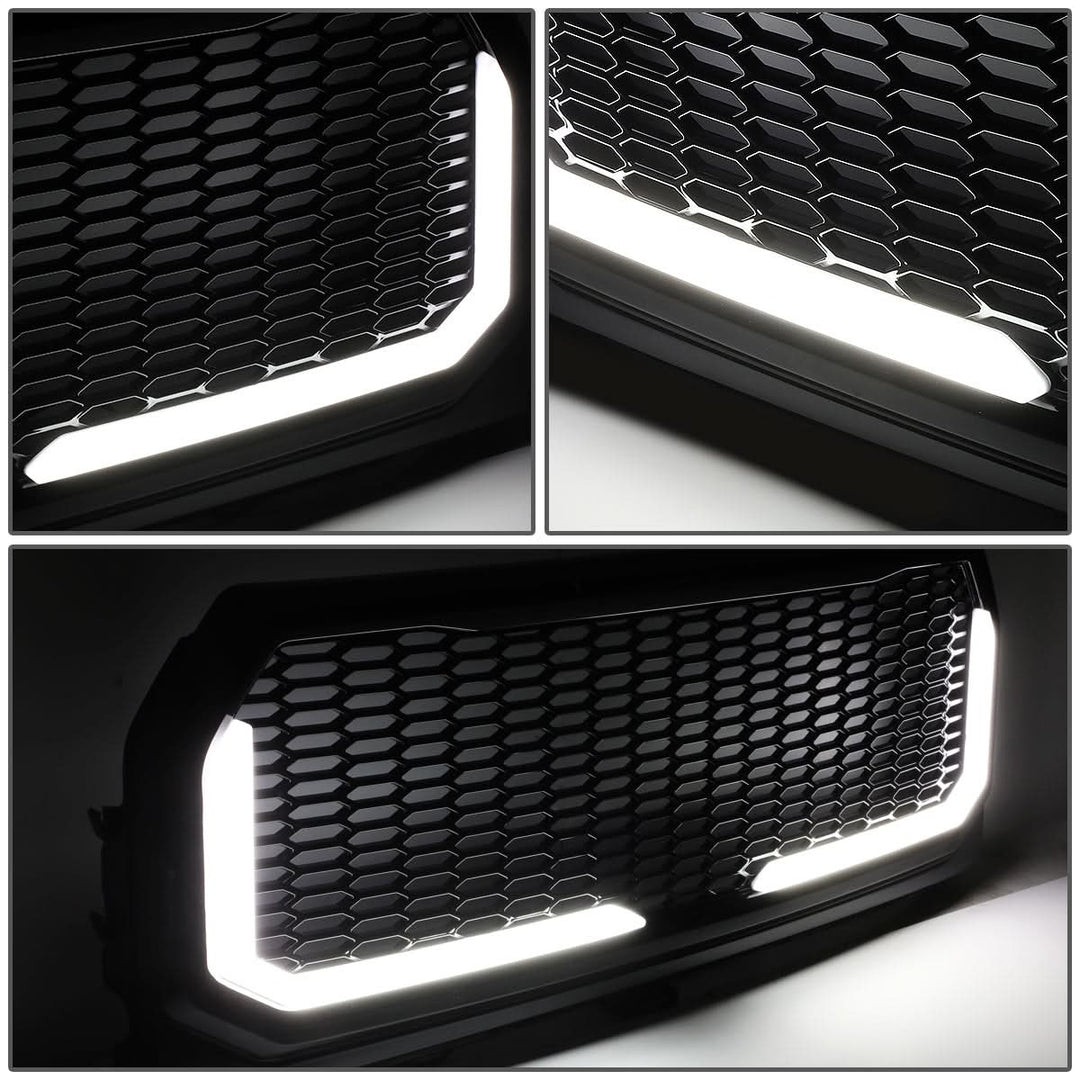 2015-2017 Ford F-150 Honeycomb Mesh Grille with LED DRL Lights