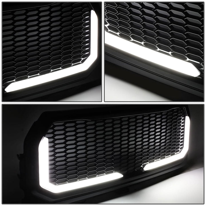 2015-2017 Ford F-150 Honeycomb Mesh Grille with LED DRL Lights