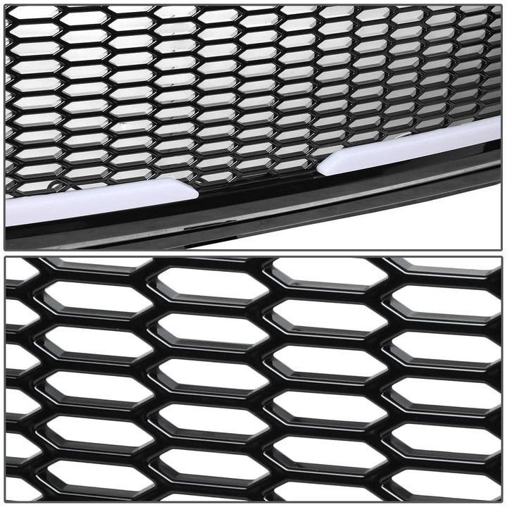 2015-2017 Ford F-150 Honeycomb Mesh Grille with LED DRL Lights