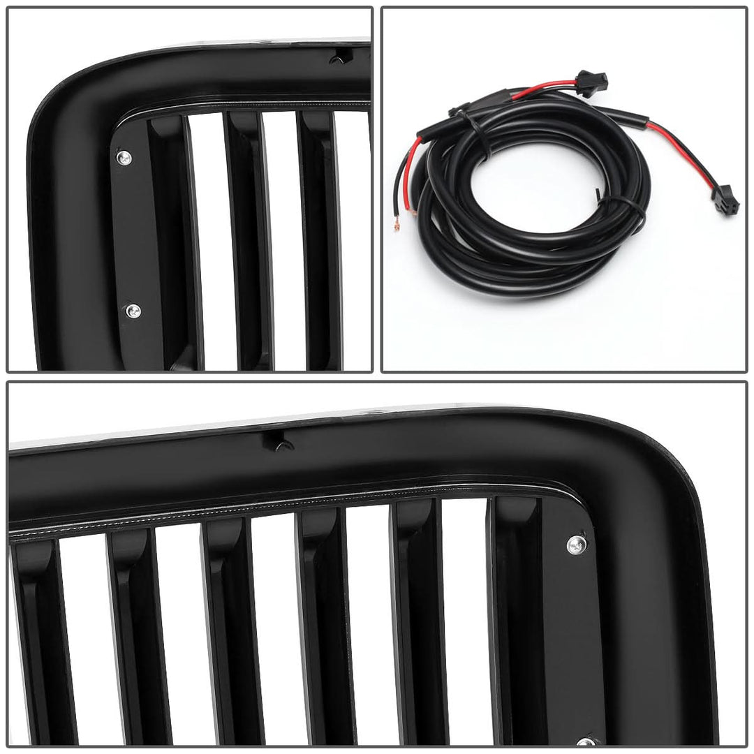 99-04 Ford F-250 F-350 F-450 F-550 Vertical Fence Style LED DRL Grille
