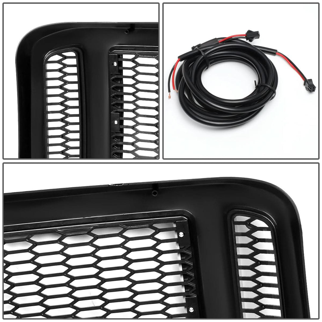 2005-2007 Ford F-250/F-350/F-450/F-550 Honeycomb Mesh Grille w/ LED DRL
