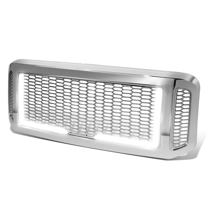 2005-2007 Ford F-250/F-350/F-450/F-550 Honeycomb Grille w/ LED DRL