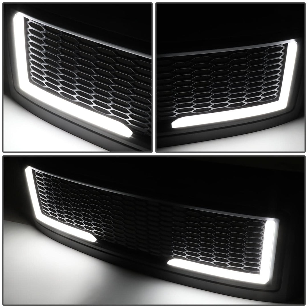 2008-2010 Ford F-250 F-350 F-450 F-550 Honeycomb Mesh Grille w/ LED DRL