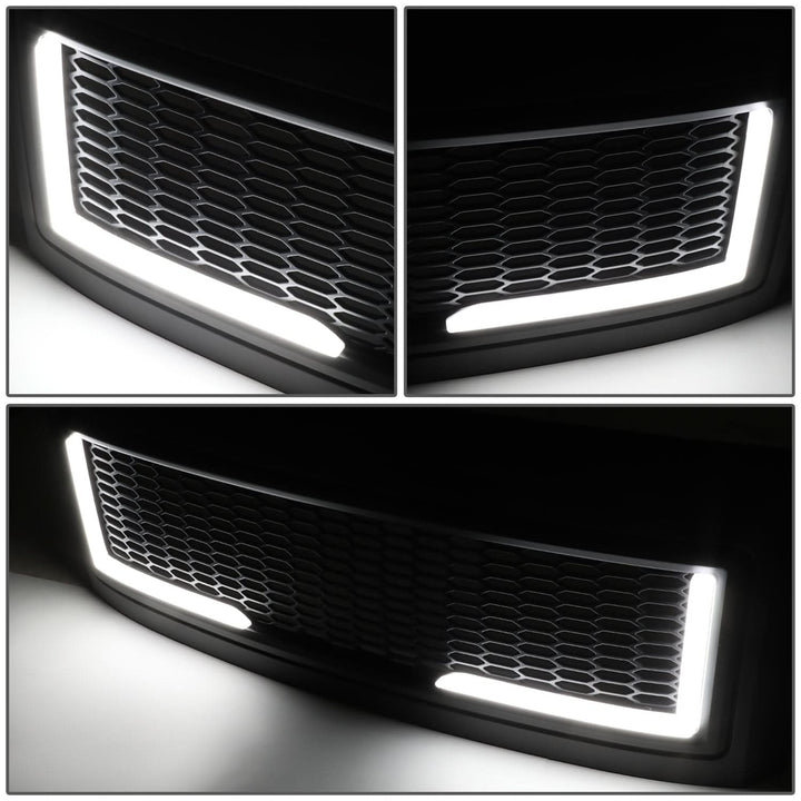 2008-2010 Ford F-250 F-350 F-450 F-550 Honeycomb Mesh Grille w/ LED DRL