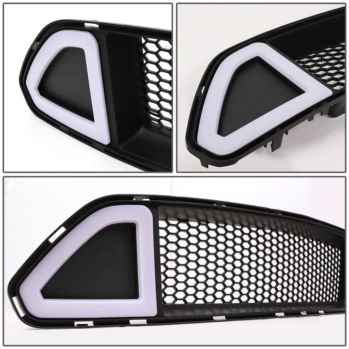 2015-2017 Ford Mustang Honeycomb Grille with LED DRL Lights