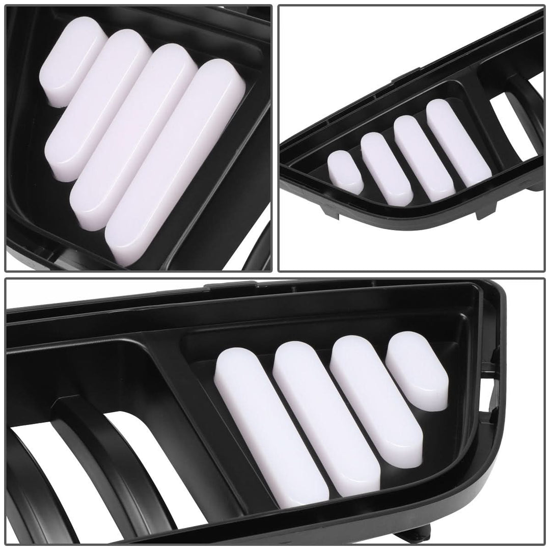 2015-2017 Ford Mustang Vertical Fence Style Front Lower Grille w/ LED DRL