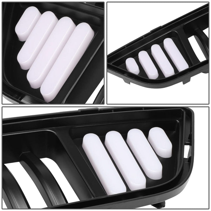 2015-2017 Ford Mustang Vertical Fence Style Front Lower Grille w/ LED DRL