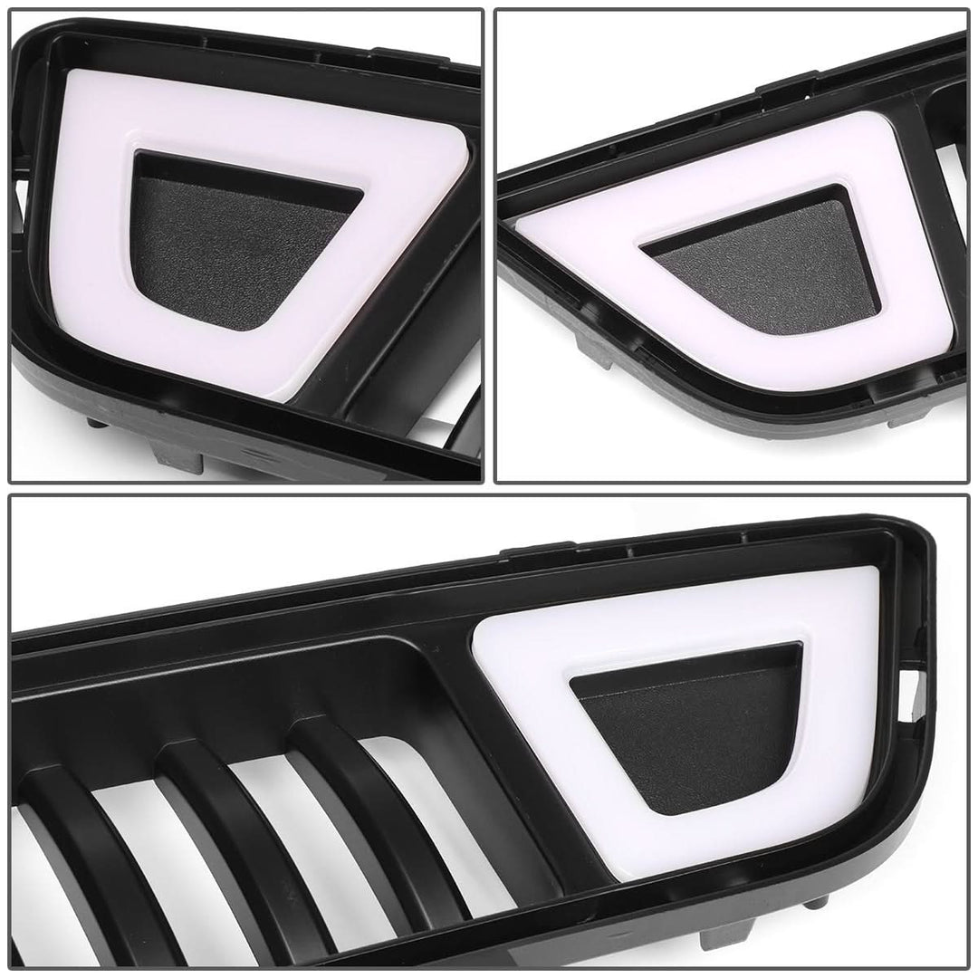 2015-2017 Ford Mustang Vertical Fence Style Front Lower Grille w/ LED DRL