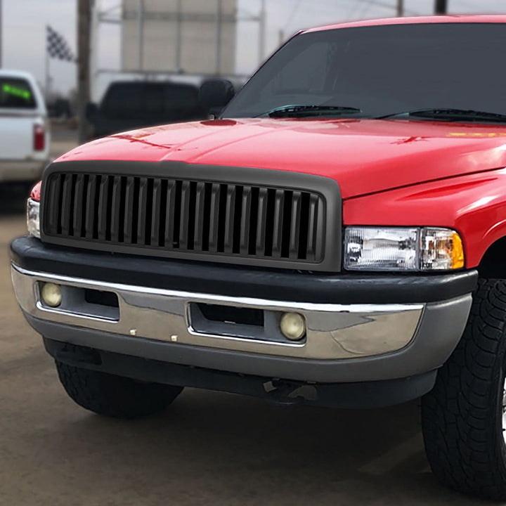 94-02 Dodge Ram Vertical Fence Style Grille - Matte Black
