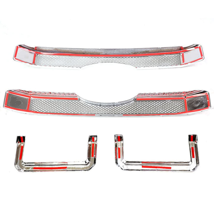 2011-2016 Ford F-250 F-350 Diamond Mesh Grille Overlay - Chrome