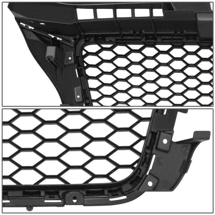 2009-2013 Audi A3 RS4 Style Grille with Parking Sensor Holes - Matte Black