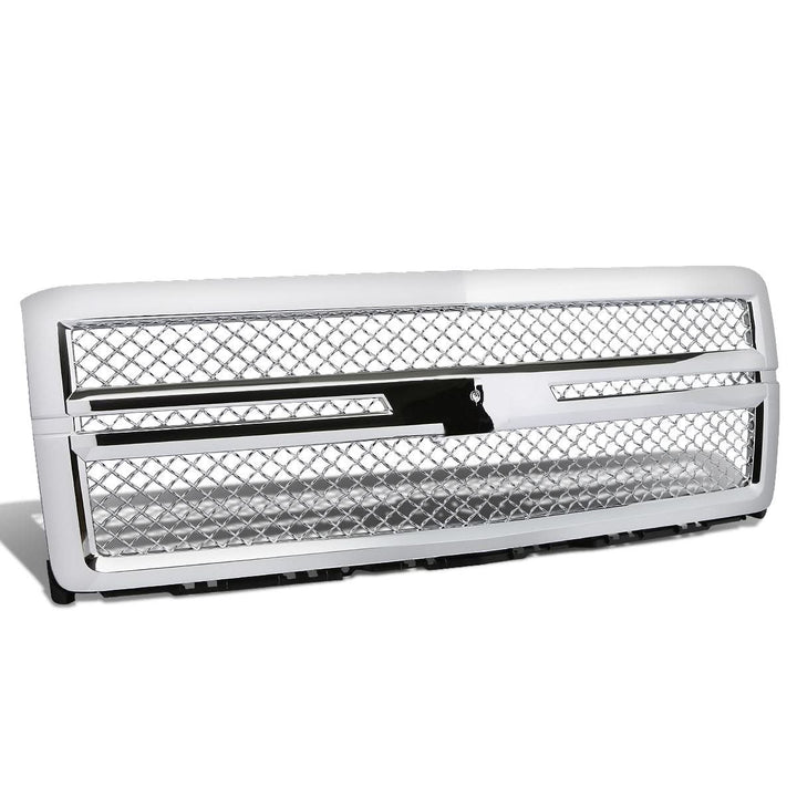 2014-2015 Chevrolet Silverado 1500 Diamond Mesh Style Front Grille - ABS