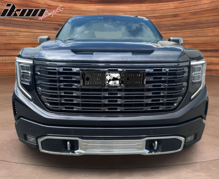 2022-2024 GMC Sierra 1500 Gloss Black Denali Style Front Hood Grille