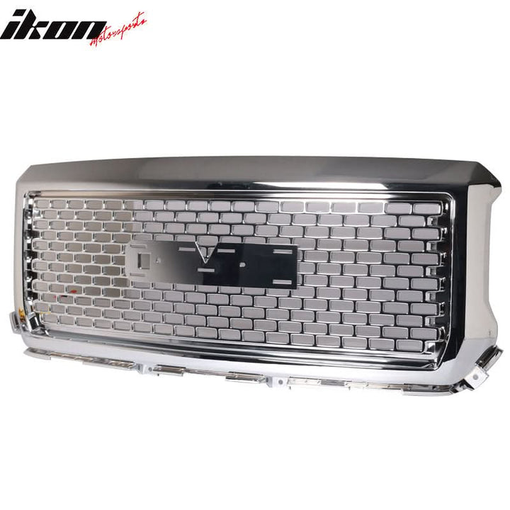 2014-2015 GMC Sierra 1500 Vertical Chrome Front Bumper Grille ABS