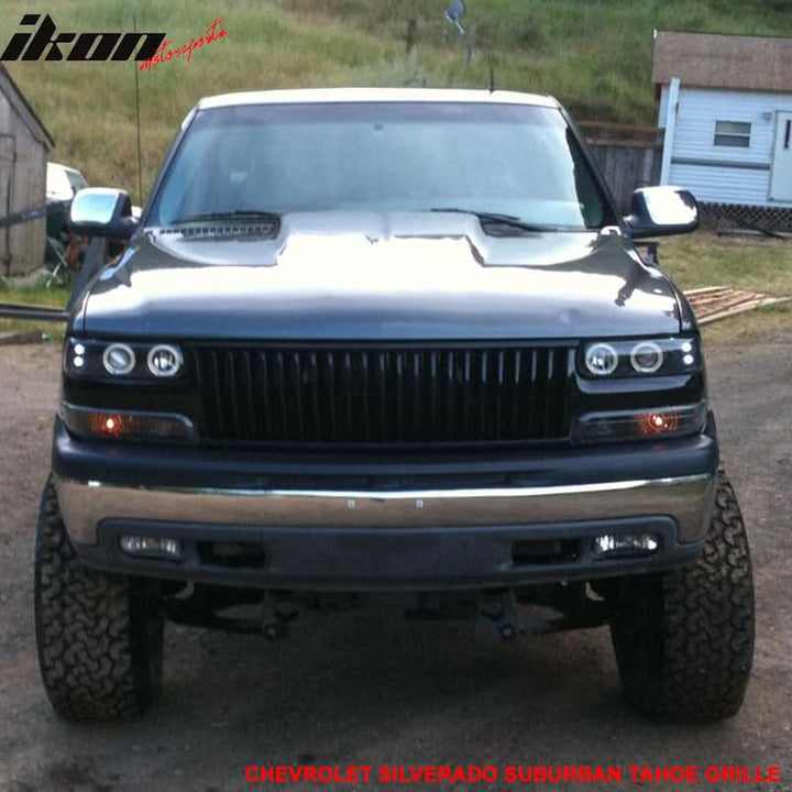 Fits 99-02 Silverado 00-06 Suburban Tahoe Vertical Grille