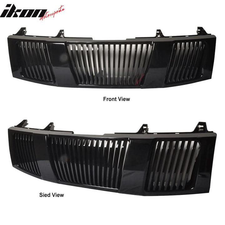 2004-2007Â Nissan Titan Front Hood Grille Vertical Style Black ABS