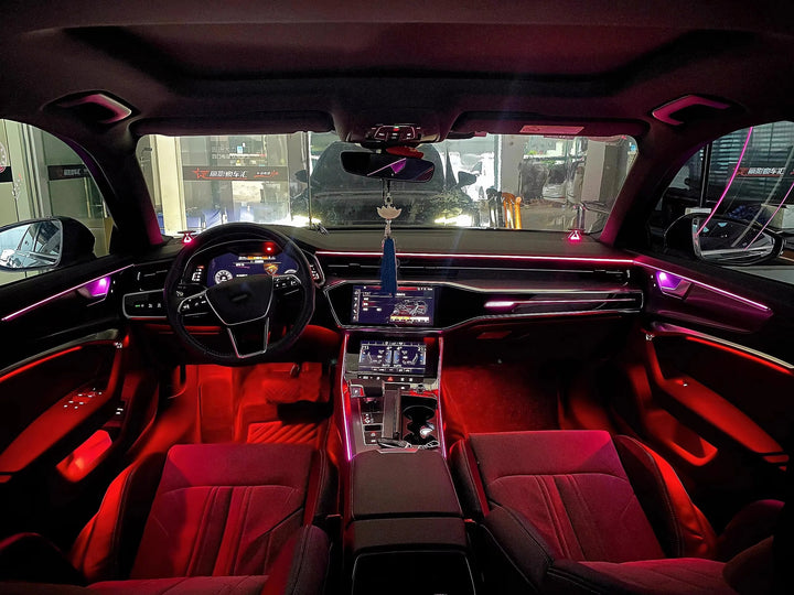 Audi A6 / A6L C8 Interior 64-Color Active Symphony Rainbow LED Ambient Light Kit 2019 - 2024