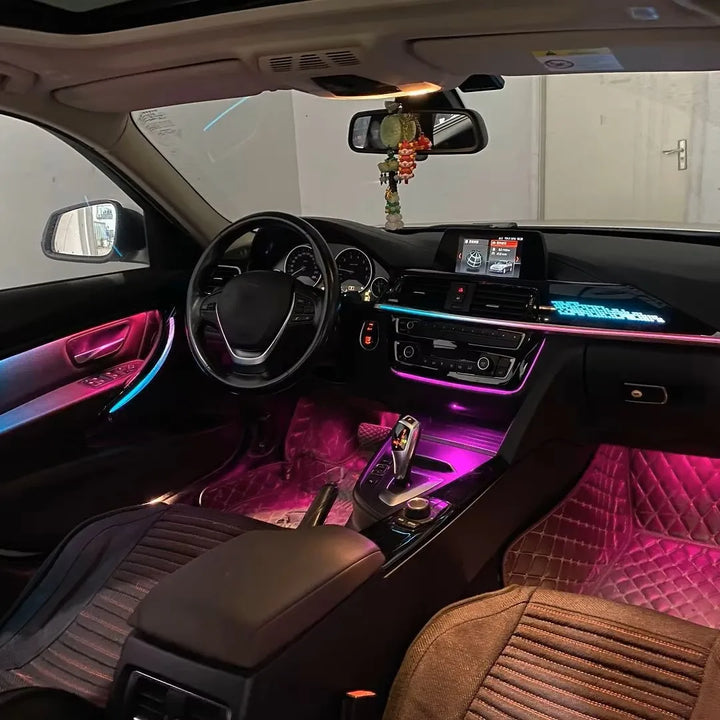 BMW 3 Series F30 / F31 / F34 / F35 / 3GT & 4 Series F36 Gran Coupe Interior 64-Color LED Ambient Light Kit 2013 - 2019