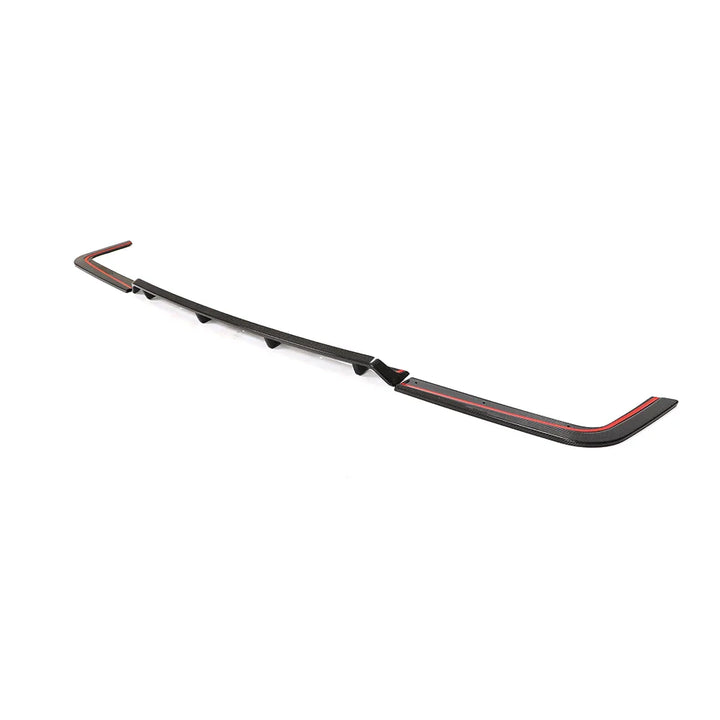 VW Transporter T6 Carbon Fiber Rear Bumper Lip Extension – Gloss Black (2015–2020)