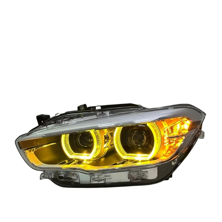 BMW 1 Series F20 / 118i Dual-Color (Yellow / White) LED Headlight Assembly with High / Low Beam 2015 - 2018