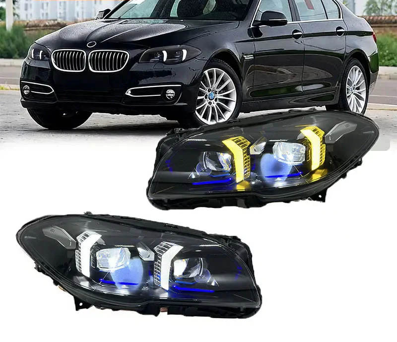 BMW 5 Series F10 / F18 LED Headlight Assembly with High / Low Beam 2011 - 2017