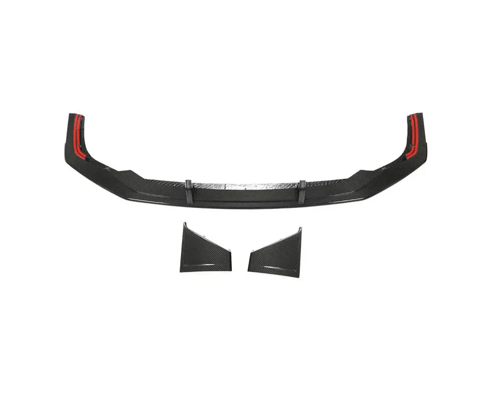 Audi RS7 C8 Sportback 4-Door Pre-Preg Dry Carbon Fiber Front Bumper Diffuser Lip Set 2019 - 2021